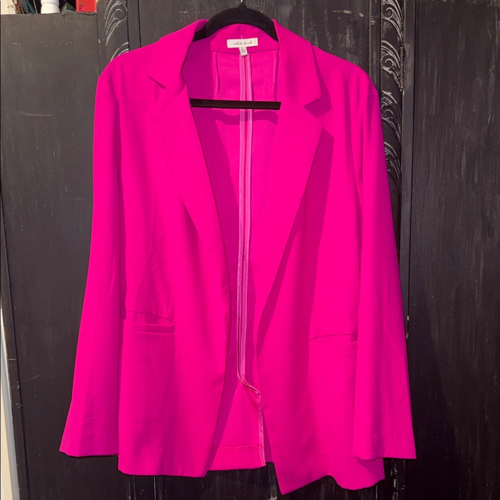 White Birch Fuchsia Blazer